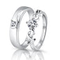 Moissanite Engagement Couple Rings - Trendy Radar