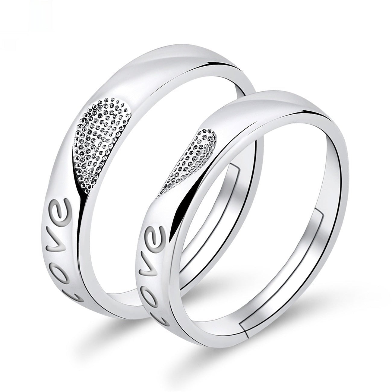 Moissanite Engagement Couple Rings - Trendy Radar