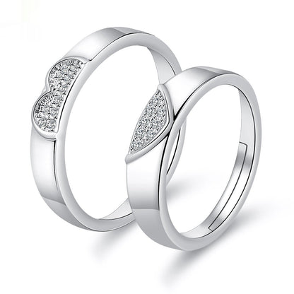 Moissanite Engagement Couple Rings - Trendy Radar