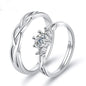 Moissanite Engagement Couple Rings - Trendy Radar