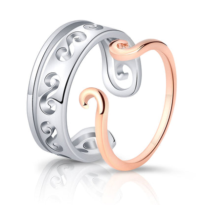 Moissanite Engagement Couple Rings - Trendy Radar