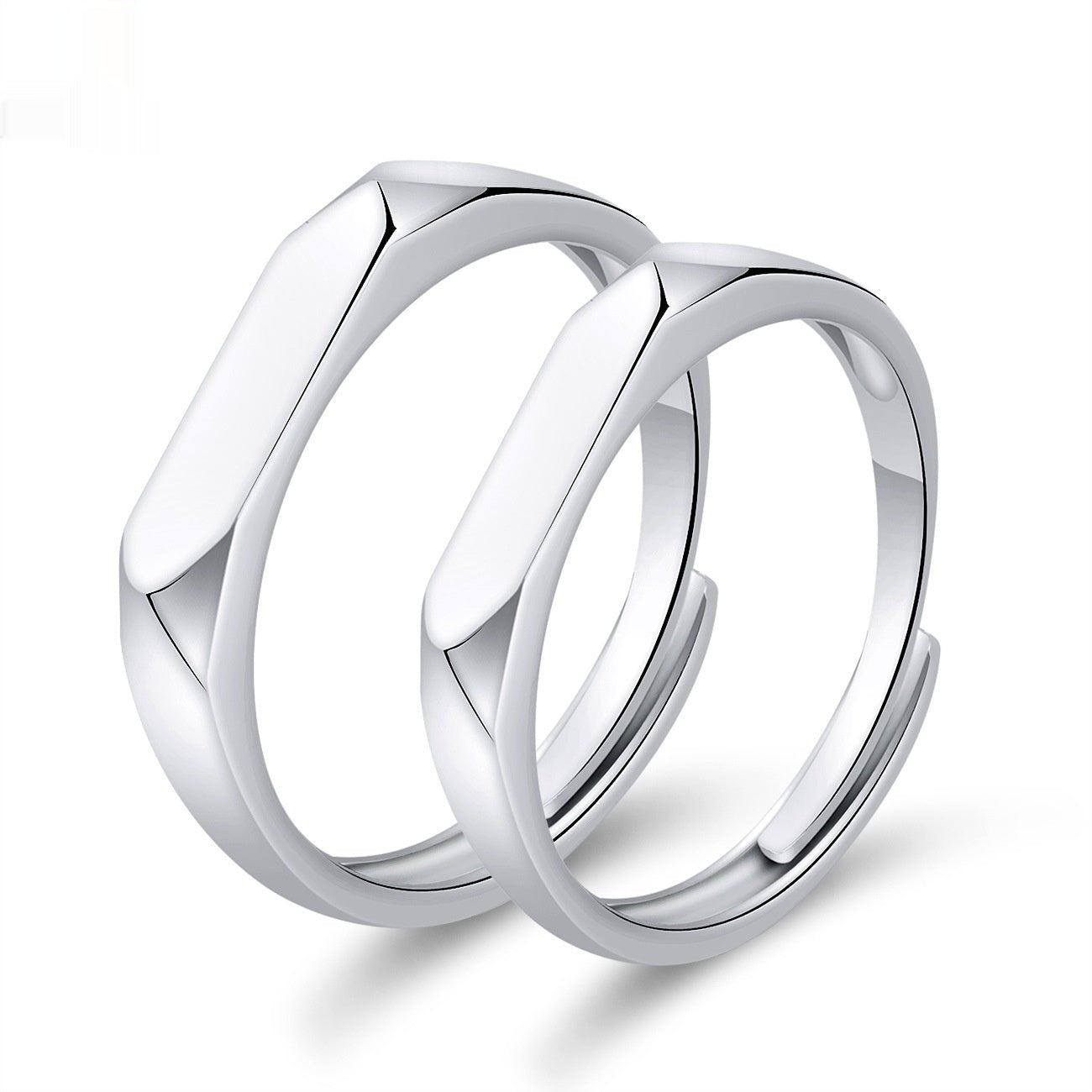 Moissanite Engagement Couple Rings - Trendy Radar