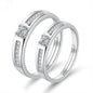 Moissanite Engagement Couple Rings - Trendy Radar