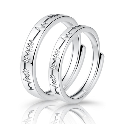 Moissanite Engagement Couple Rings - Trendy Radar