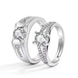 Moissanite Engagement Couple Rings - Trendy Radar