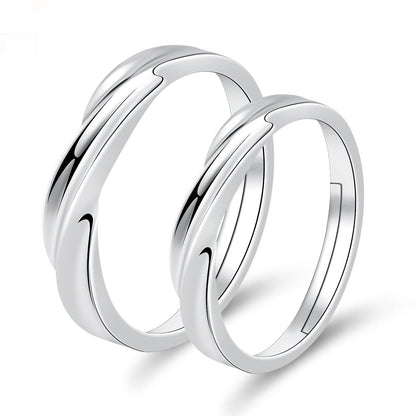 Moissanite Engagement Couple Rings - Trendy Radar