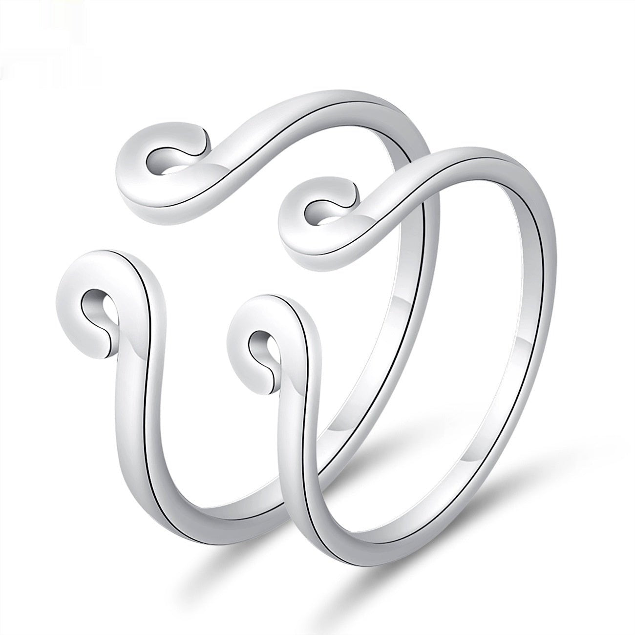 Moissanite Engagement Couple Rings - Trendy Radar