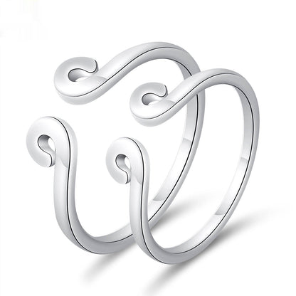 Moissanite Engagement Couple Rings - Trendy Radar