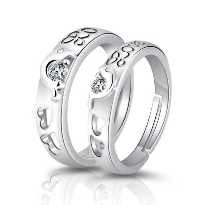 Moissanite Engagement Couple Rings - Trendy Radar