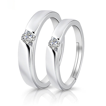 Moissanite Engagement Couple Rings - Trendy Radar