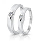 Moissanite Engagement Couple Rings - Trendy Radar
