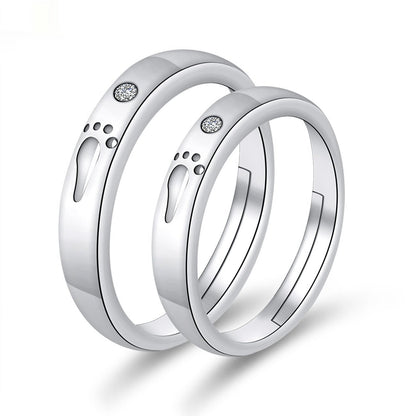 Moissanite Engagement Couple Rings - Trendy Radar