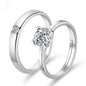 Moissanite Engagement Couple Rings - Trendy Radar