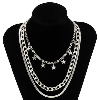 Multilayer Star Choker Necklace - Trendy Radar