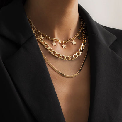 Multilayer Star Choker Necklace - Trendy Radar
