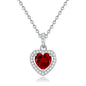Natural Gemstone Heart Necklace for Women – S925 Sterling Silver - Trendy Radar
