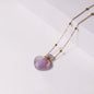Natural Heart Crystal Perfume Bottle Necklace - Trendy Radar