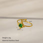Natural Stone Turquoise Ring – Adjustable - Trendy Radar