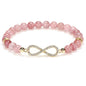 Natural Strawberry Crystal Zircon Bracelet - Trendy Radar
