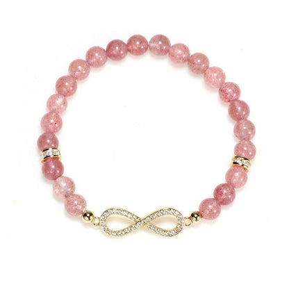 Natural Strawberry Crystal Zircon Bracelet - Trendy Radar