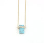 Natural White Turquoise & Turquoise Inlaid Necklace - Trendy Radar