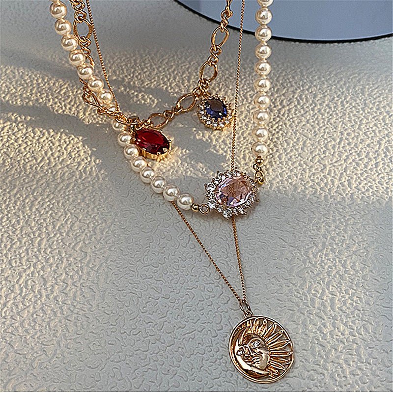 Pearl Zircon Pendant Necklace for Women - Trendy Radar