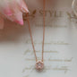 Pink Cherry Blossom Pendant Necklace - Trendy Radar