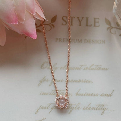 Pink Cherry Blossom Pendant Necklace - Trendy Radar