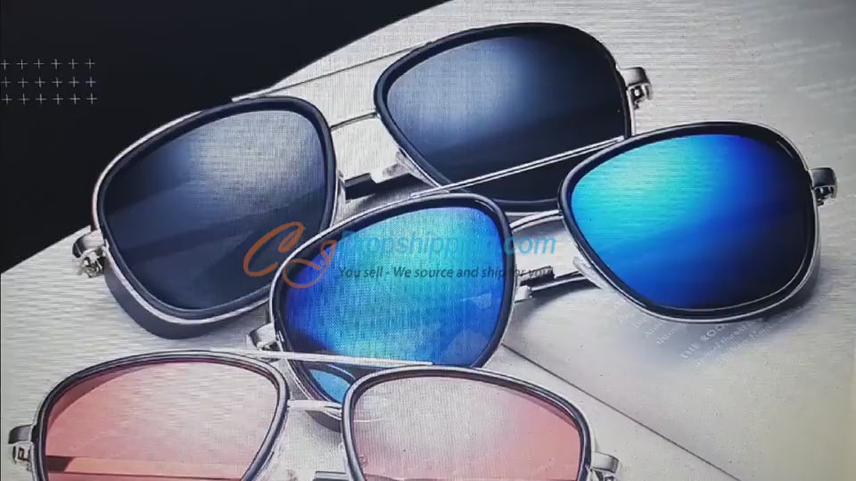 Male Steampunk Sunglasses Tony Stark Iron Man Mats