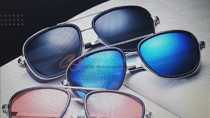 Male Steampunk Sunglasses Tony Stark Iron Man Mats