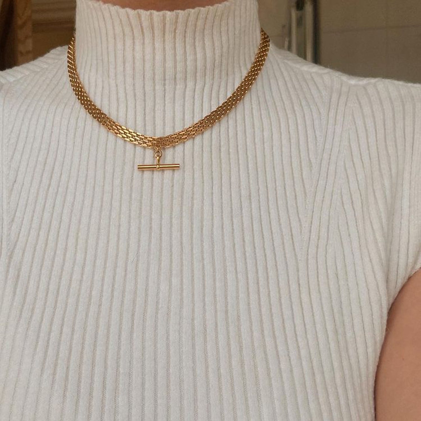 Punk Hip Hop 18K Gold Stainless Steel Necklace - Trendy Radar