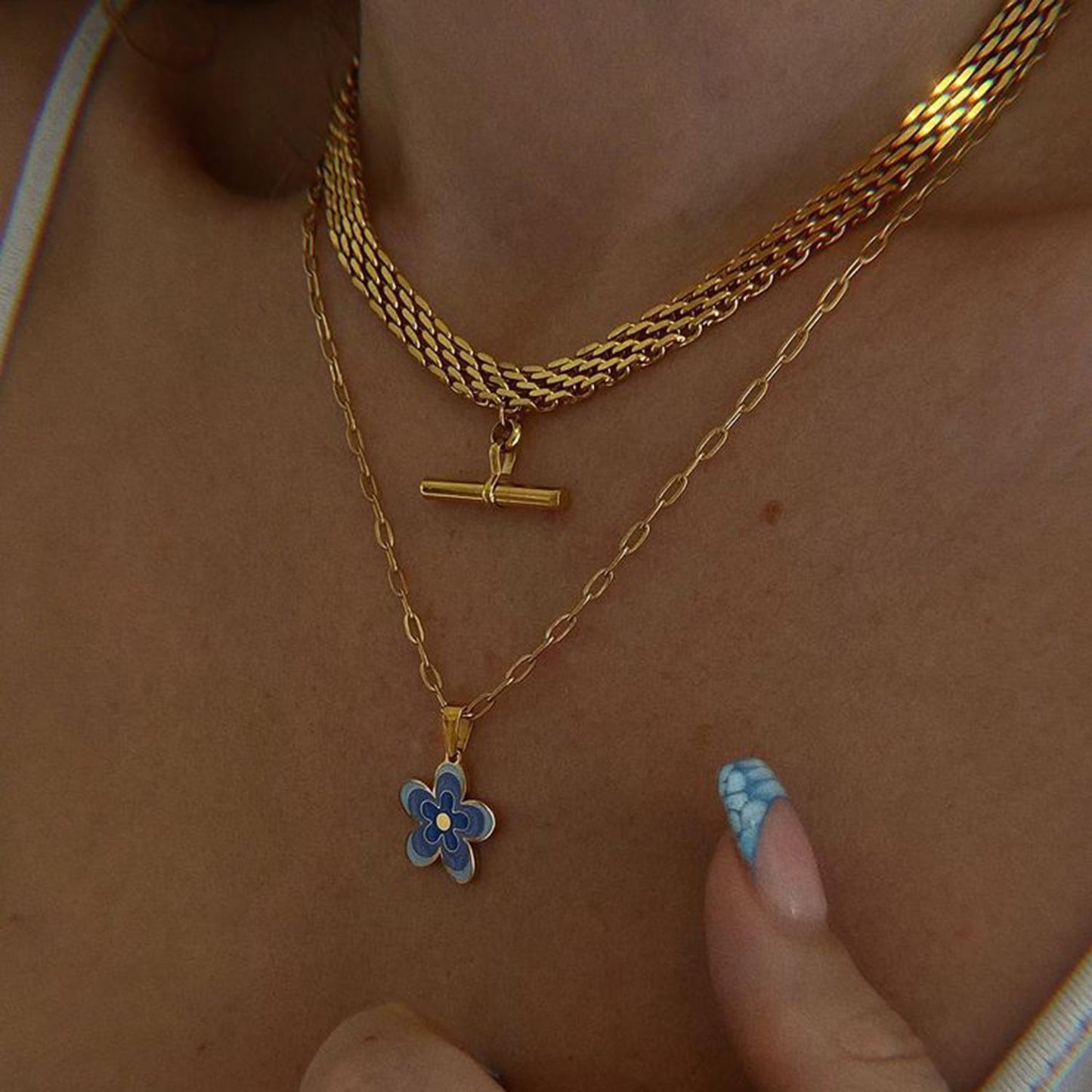 Punk Hip Hop 18K Gold Stainless Steel Necklace - Trendy Radar