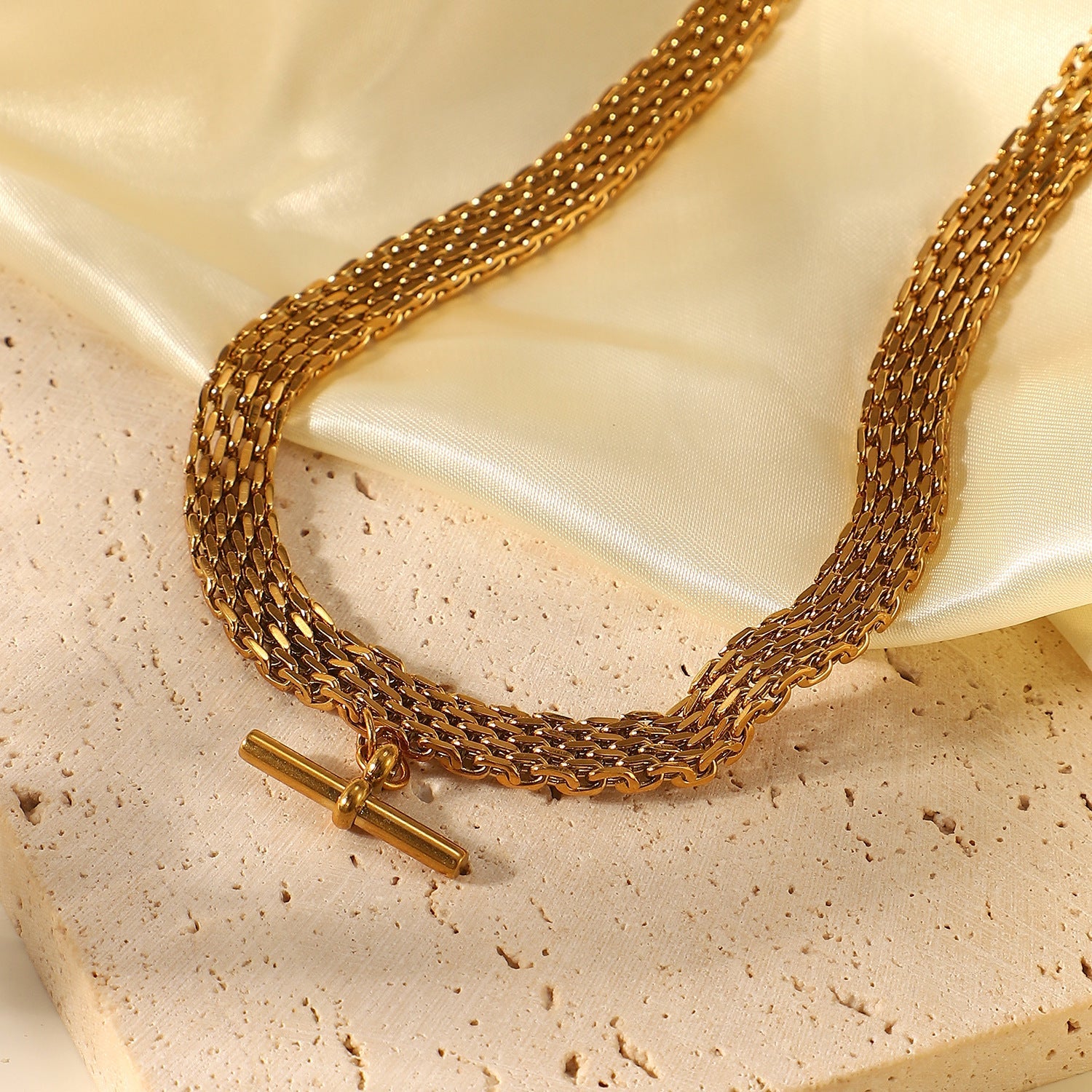 Punk Hip Hop 18K Gold Stainless Steel Necklace - Trendy Radar