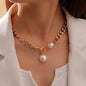 Punk Pearl Chain Necklace - Trendy Radar