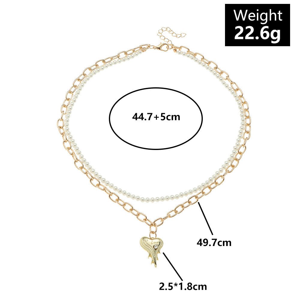 Punk Pearl Chain Necklace - Trendy Radar
