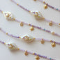 Purple Beaded Zircon Necklace for Women - Trendy Radar