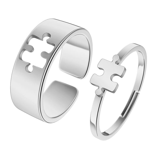 Puzzle Couple Rings - Trendy Radar