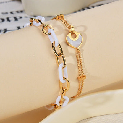 Resin Heart Bracelet - Trendy Radar