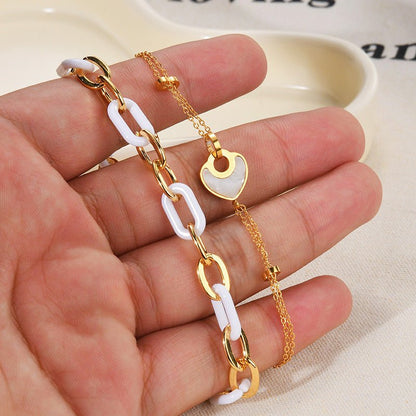 Resin Heart Bracelet - Trendy Radar