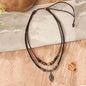 Retro Leaf Pendant Couple Necklace - Trendy Radar
