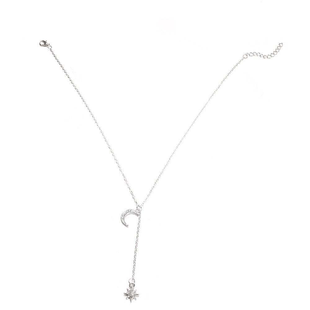 Retro Moon and Sun Pendant Necklace - Trendy Radar