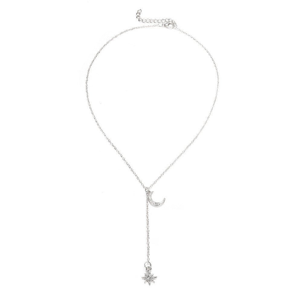 Retro Moon and Sun Pendant Necklace - Trendy Radar