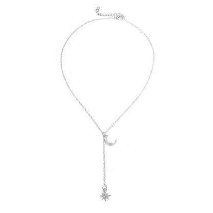 Retro Moon and Sun Pendant Necklace - Trendy Radar