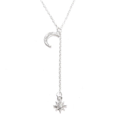 Retro Moon and Sun Pendant Necklace - Trendy Radar