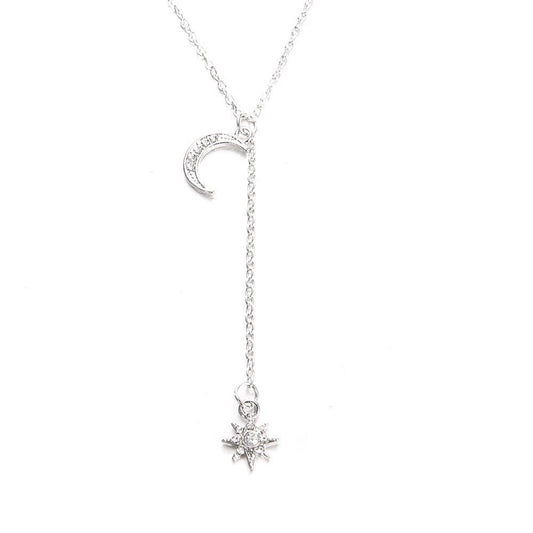 Retro Moon and Sun Pendant Necklace - Trendy Radar