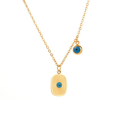 Retro Turquoise Leaf Necklace - Trendy Radar
