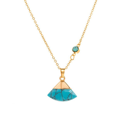 Retro Turquoise Leaf Necklace - Trendy Radar