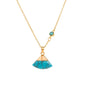 Retro Turquoise Leaf Necklace - Trendy Radar
