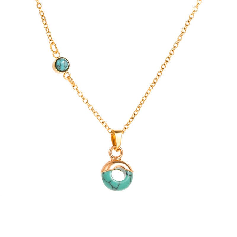 Retro Turquoise Leaf Necklace - Trendy Radar