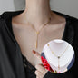 Roman Letter & Butterfly Clavicle Necklace - Trendy Radar